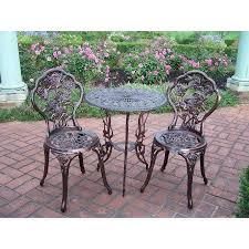 Free Shipping Buy Rose 3 Piece Bistro Patio Set At Walmart Com Bistro Patio Set Bistro Table Outdoor Outdoor Tables And Chairs