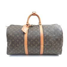 Sac souple monogram canvas 35 duffel bag wristlet. Sac De Voyage Louis Vuitton Keepall 50 M41426 Monogram