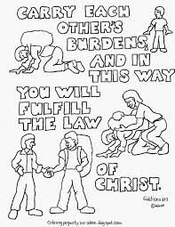 Coloring Pages For Kids By Mr Adron Carry Each Others Burdens Galatians 6 2 Printable Coloring Page Bible Verse Coloring Page Bible For Kids Galatians 6 2