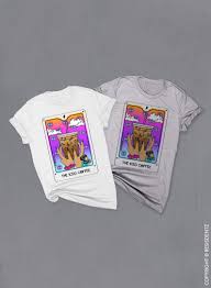 Download The Iced Coffee Tarot Card T Shirt Unisex Dri Fit T Shirt Resisdentz