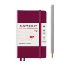Pocket Diary 2021 Hardcover Weekly Planner And Notebook 15 95 Port Red In 2020 Pocket Diary Weekly Planner Notebook 15