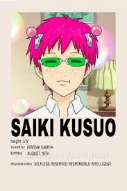 Saiki Kusuo (b&p) | Anime, Personagens de anime, Manga anime