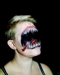 impressively scary face painting works