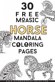 You can search several different ways, depending on what information you have available to enter in the site's search bar. 30 Relaxing Low Stress Zentangle Mosaic Horse Coloring Pages Rainbow Printables