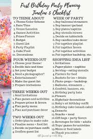 1st Birthday Party Planning Checklist A Stress Free Ish Guide To Planning Baby S First Birthday Birthday Party Planning Checklist Birthday Party Checklist Birthday Planning Checklist