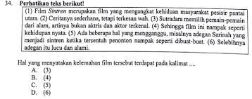 Ataukah boleh sebuah soal pilihan ganda juga memasukkan materi dengan kode kd 4, (materi keterampilan). Contoh Soal Teks Ulasan Pilihan Ganda Berbagai Teks Penting