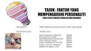 Penyelidik juga telah mengutarakan beberapa cadangan untuk kajian yang akan dilakukan pada masa hadapan. Faktor Yang Mempengaruhi Personaliti Youtube