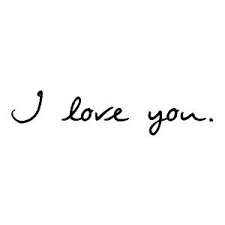 Handwriting Font I Love You Love You Love I Love You