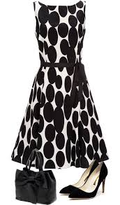Black And White Polka Dot Dress With Red Shoes Sin Titulo 3973 Fashion Dress Collection Dot Dress