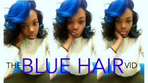 The least damaging way to go blue black is for women with blonde or brunette hair who are looking to go for a darker shade like squid ink or navy blue. Natural Hair Dying My Hair Blue Youtube