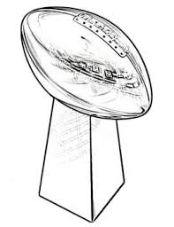 Trophy Super Bowl Coloring Page Super Bowl Trophy Super Bowl Super Bowl Decorations
