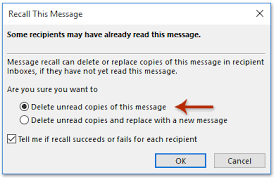 Open your sent items folder and look for the email you want to recall — it should be at the top of the list. How To Delete Recall A Sent Email Before Recipients Reading In Outlook