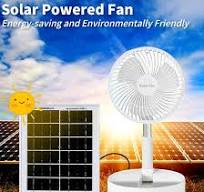Amazon.com: Solar Power Fan, Standing Fan with Portable ...