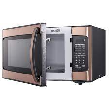 When comparing countertop microwaves vs drawer microwaves, here's where the drawer. Hamilton Beach 1 1 Cu Ft Microwave Oven Copper Walmart Com Walmart Com
