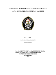 Jika kamu masih bingung, coba kamu perhatikan gambar berikut ini. Makalah Tentang Kertas Dengan