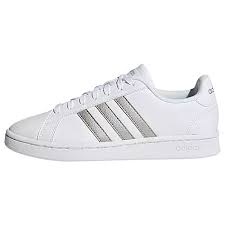 Weitere ideen zu adidas schuhe, schuhe, adidas. Adidas Grand Court Schuh Sneaker Damen Cloud White Platin Met Cloud White Im Online Shop Von Sportscheck Kaufen
