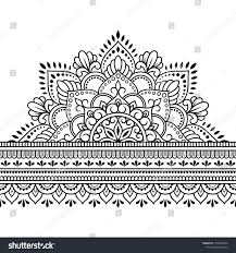 Seamless Borders With Mandala For Design Application Of Henna Mandala Tattoo Design Mandala Design Mandala Design Art
