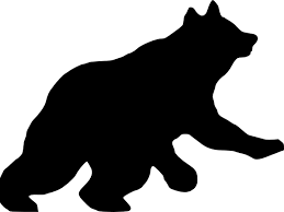 12201596171972129563running Bear Svg Hi Png 600 450 Bear Silhouette Running Bear Silhouette