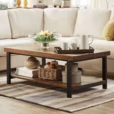 Homevance Drake Coffee Table Brown Table Decor Living Room Coffe Table Decor Coffee Table