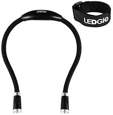 Ledgle Led Book Light Rechargeable Hug Light Reading Lamp Hands Free 4 Led Beads 3 Adjustable Brightness Usb Cable Included For Reading In Bed Or Reading In C In 2020 Book