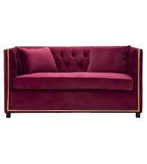 Altri manualiangersby divano a 2 posti104.691.86. Divano 2 Posti Luxury Velluto Bordeaux Bekreative