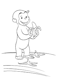 Check spelling or type a new query. Curious George Eat Banana Coloring Pages Printable Free Bestappsforkids Com