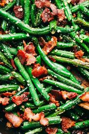 Garlic Parmesan Green Beans With Bacon The Recipe Critic Parmesan Green Beans Green Beans With Bacon Green Beans