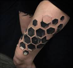 Lilac, green, blue, black and purple. 50 Really Amazing New Realistic 3d Tattoo Designs