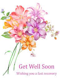 The only consolation you can give is to make him/her feel better by being supportive and sending endearing cheerful loving messages. Gorgeous Flower Bouquet Get Well Card Birthday Greeting Cards By Davia Get Well Soon Images Get Well Soon Flowers Get Well Soon