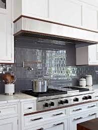 Browse our kitchen splashbacks or kitchen wall panels to help protect your kitchen. Dark Gray Subway Tiles Gray Kitchen Backsplash Grey Kitchen Kitchen Design