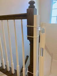 Includes gate, mounted level poles, banister corner protectors (16), square product description. The Best Retractable Baby Gate And No Drilling Holes Breastfeeding Needs