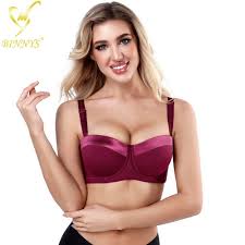 BINNYS Guangzhou Wholesale High Quality Nylon Half Cup 36D Thin Cup Plus  Size Big Bras for Fat Women