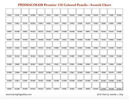 Prismacolor Premier 150 Swatch Chart Color Charts