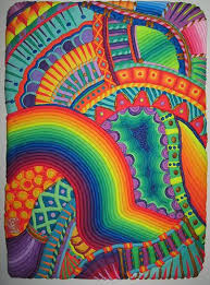 Clay Zentangle 1 Colorful Art Polymer Clay Art Geometric Art