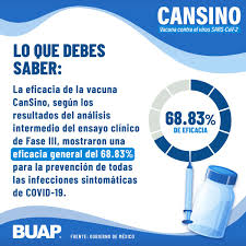 Esta vacuna está basada en el método de proteínas recombinantes, que a grandes rasgos enseña al cuerpo a combatir las infecciones a partir de partes específicas del germen a eliminar. Buap On Twitter La Vacuna Cansino Aumenta Su Eficacia A Casi El 100 Por Ciento En La Prevencion De Un Cuadro De Enfermedad Grave Ante Covid19 Vacunacovid19 Https T Co Fdix8fiz6z