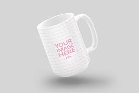 Download Floating 15oz Coffee Mug Mockup Mediamodifier