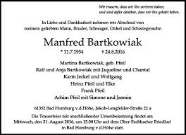 Bartkowiak online free, where to watch bartkowiak Traueranzeigen Von Manfred Bartkowiak Trauer Rheinmain De