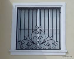 Elegante Diseno De Reja De Ventana Rejas Ventanas Disenos De Rejas Balcones De Metal