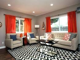 Image Result For Grey And Burnt Orange Living Room Living Room Orange Finished Living Room Curtains Living Room