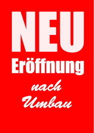 Sichere dir die besten eröffnungsraten und buchen ein neues hotel recht günstig. Plakat Neueroffnung Umbau Rot Pdf Vorlage Zum Ausdrucken