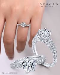 18k White Gold Engagement Ring 18k White Gold Engagement Rings Emerald Engagement Ring Morganite Engagement Ring Rose Gold