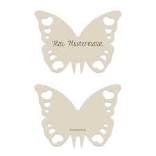 Tischkarten Zur Hochzeit Als Schmetterling Sand Tischkarte Platzkarte Hochzeit Wedding Tischkarten Platzanweiser Schmetter Tischkarten Karten Hochzeit