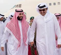 سمو الأمير الشيخ تميم بن حمد خلال لقاء مع أخيه سمو الشيخ محمد بن زايد ولي عهد أبوظبي في مدينة الملك خالد العسكرية.pic.twitter.com/qawryggzpc. Ø¹Ø§Ù… Ø³Ù…Ùˆ Ø§Ù„Ø£Ù…ÙŠØ± Ù…Ø­Ù…Ø¯ Ø¨Ù† Ø³Ù„Ù…Ø§Ù† ÙˆØ§Ù„Ø´ÙŠØ® ØªÙ…ÙŠÙ… Ø¨Ù† Ø­Ù…Ø¯ ÙŠØ¨Ø­Ø«Ø§Ù† Ø§Ù„Ø¹Ù„Ø§Ù‚Ø§Øª Ø§Ù„Ø£Ø®ÙˆÙŠØ© ÙˆØªØ·ÙˆØ±Ø§Øª Ø§Ù„Ø£Ø­Ø¯Ø§Ø« ÙÙŠ Ø§Ù„Ù…Ù†Ø·Ù‚Ø© ÙˆØ§Ù„Ø¬Ù‡ÙˆØ¯ Ø§Ù„Ù…Ø¨Ø°ÙˆÙ„Ø© ØªØ¬Ø§Ù‡Ù‡Ø§ ÙˆÙƒØ§Ù„Ø© Ø§Ù„Ø£Ù†Ø¨Ø§Ø¡ Ø§Ù„Ø³Ø¹ÙˆØ¯ÙŠØ©