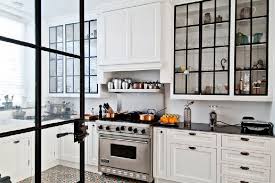 Black And White Interior Design Tips And Results Glass Kitchen Cabinet Doors Glass Kitchen Cabinets Beautiful Kitchen Cabinets