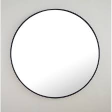 Needville Modern Contemporary Accent Mirror Accent Mirrors Black Round Mirror Circle Mirror