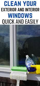 Clean Your Interior And Exterior Windows Easily In 2021 Cleaning Glass Washing Windows How To Clean Mirrors