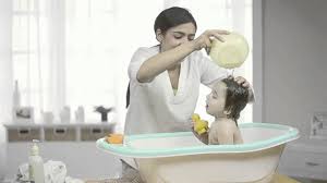 Baby soap or bath wash. How To Bathe A Newborn Baby Indian Style Newborn Baby