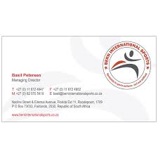 If you think about buying cards as a business. Bern International Sports Business Card Design Kangaroo Digital