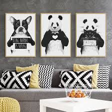 Vector realistic different closed white, brown and black wooden door icon set closeup isolated on white background. Buy Online Canvas Painting Nordic Home Decor Wall Art Poster Cartoon Print Animal Panda Dog Picture Black White Painting For Living Room Alitools