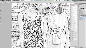 Generate color palette from image online. How To Create A Coloring Sheet From Your Own Picture Youtube
